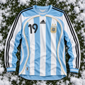 Argentina 2006 Retro Home Jersey Long Sleeve.